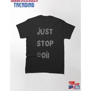 Just Stop Oil Skull 3 Classic Tshirt Unisex